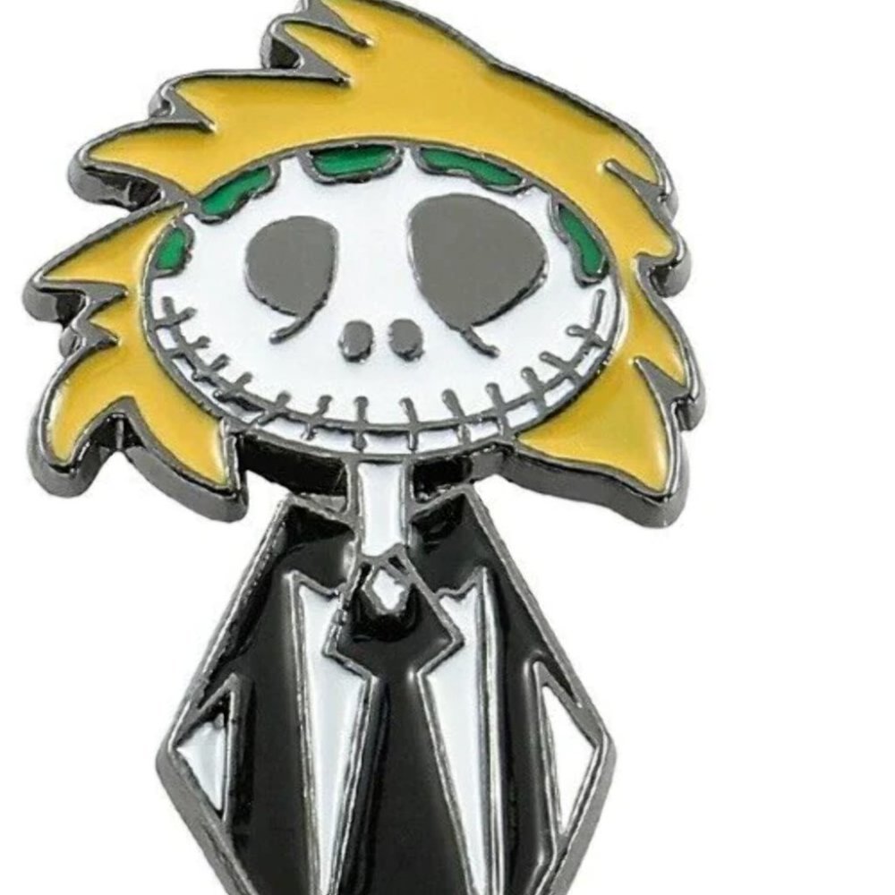 5/$20 Jack Skellington as Beetlejuice Lapel Pin Nightmare Before Christmas